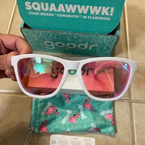 SOLD Goodr Polarized white sunglasses